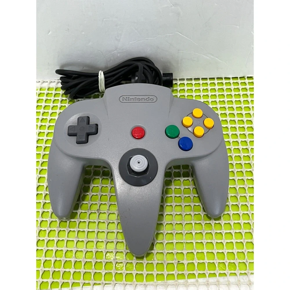 Nintendo 64 Controller Gray Original OEM N64 Wired Gamepad NUS-005*UNTESTED GOOD
